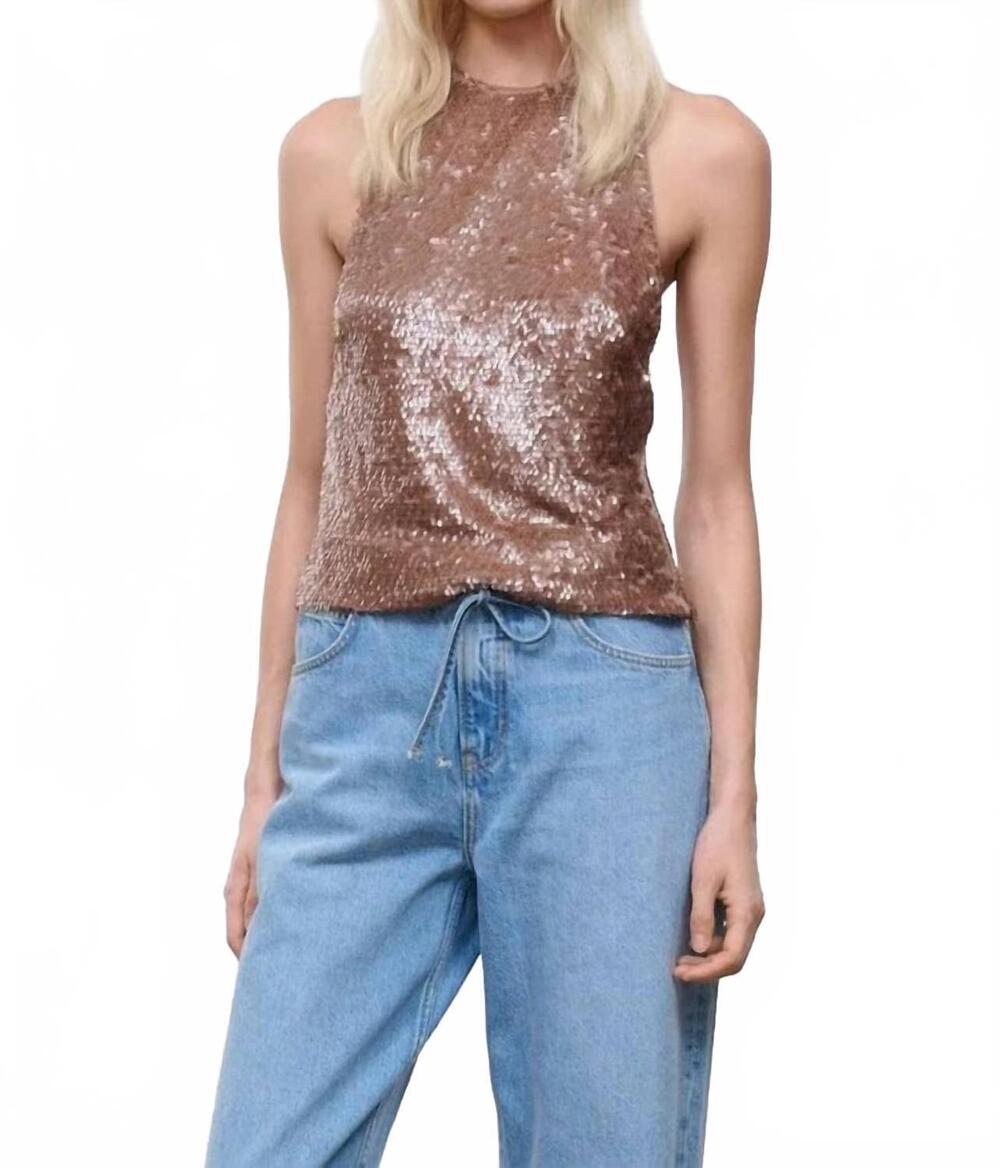 NEW STAUD bree tank top in flax